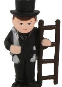 Skorsteinsfeier figur i plast stor